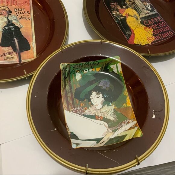 Vintage Nevco Metal set of 3 Trays  Made in Republic of South Africa G13 - Picture 4 of 10